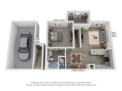 Emerson at Leander A2 Z Garage Floor Plan